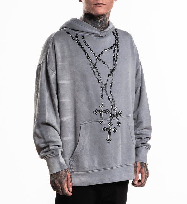 Xtreme Couture By Affliction Unisex Oversized Boxy Pullover Hoodie Saints