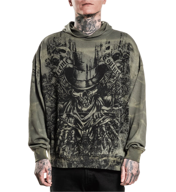 Xtreme Couture By Affliction Unisex Oversized Boxy Pullover Hoodie OFFERING