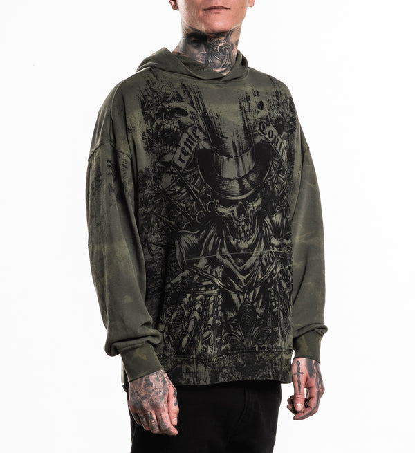 Xtreme Couture By Affliction Unisex Oversized Boxy Pullover Hoodie OFFERING