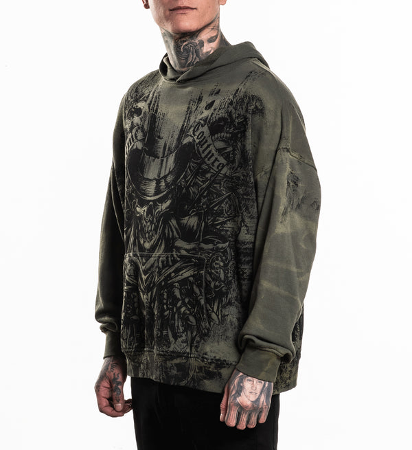 Xtreme Couture By Affliction Unisex Oversized Boxy Pullover Hoodie OFFERING