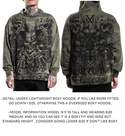 Xtreme Couture By Affliction Unisex Oversized Boxy Pullover Hoodie OFFERING