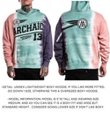 Archaic By Affliction Unisex Oversized Boxy Pullover Hoodie Blackburn
