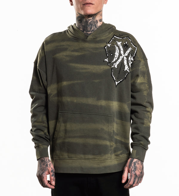 Xtreme Couture By Affliction Unisex Oversized Boxy Pullover Hoodie Saracen