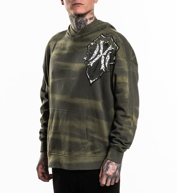 Xtreme Couture By Affliction Unisex Oversized Boxy Pullover Hoodie Saracen