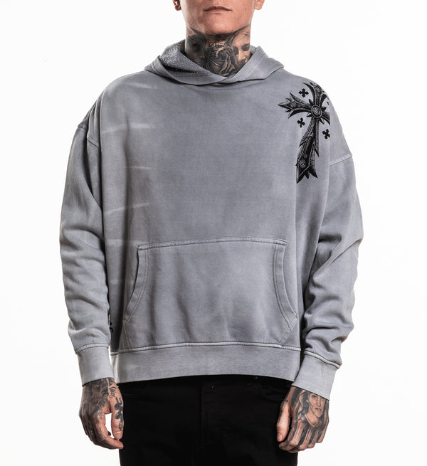 Xtreme Couture By Affliction Unisex Oversized Boxy Pullover Hoodie Uprising