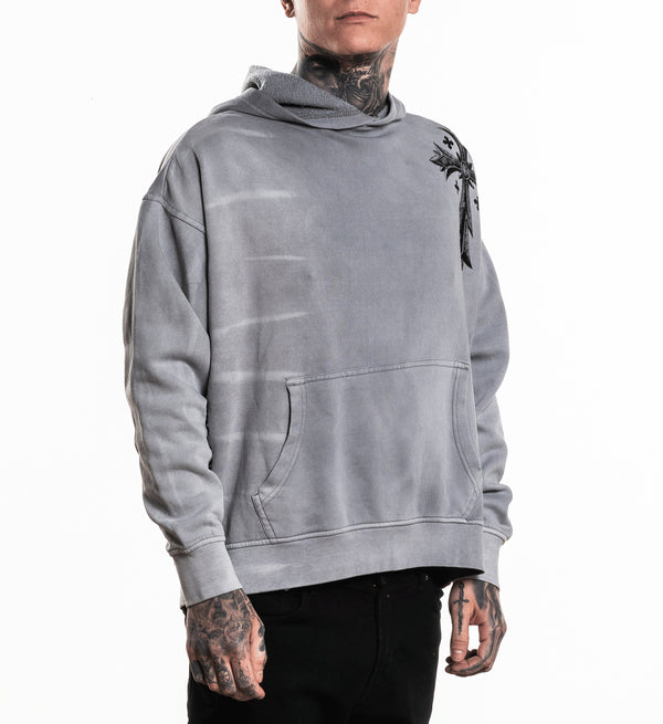 Xtreme Couture By Affliction Unisex Oversized Boxy Pullover Hoodie Uprising