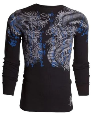 Xtreme Couture by Affliction Men's Thermal Shirt Double Up