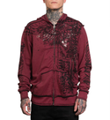 Affliction Men’s Reversible Zip Hoodie Dust Cloud
