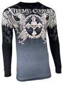 Xtreme Couture by Affliction Men's Thermal Shirt  INDUSTRIALIZED