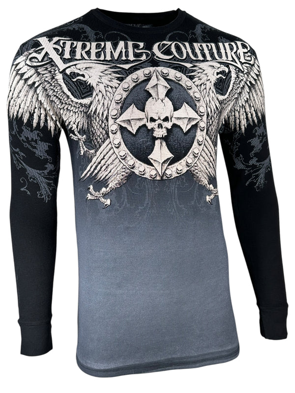 Xtreme Couture by Affliction Men's Thermal Shirt  INDUSTRIALIZED