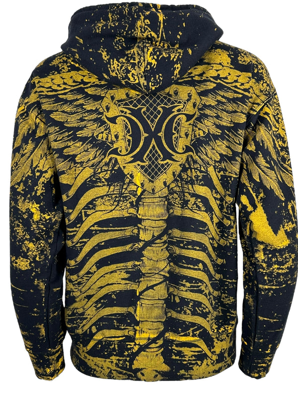 Xtreme Couture By Affliction Women's Zip Up Hoodie Anatomy