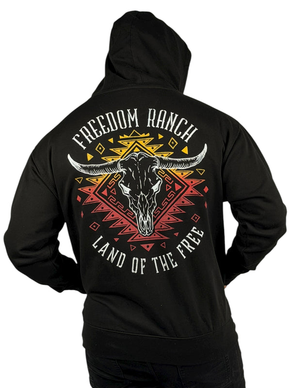 Freedom Ranch Men's Hoodie Roam Skull