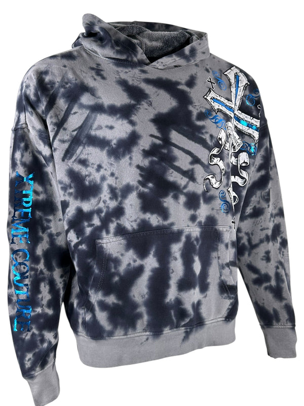 Xtreme Couture By Affliction Unisex Oversized Boxy Pullover Hoodie Judgement Night