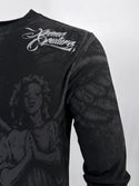 Xtreme Couture By Affliction Men's Long Sleeve T-shirt Grave Angel