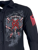 Xtreme Couture by Affliction Men's Button Down Shirt Brawl