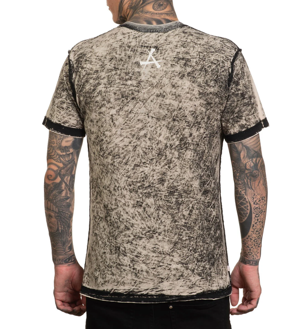 Affliction Men's Reversible T-shirt Electric Fire