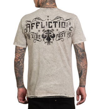 Affliction Men's Reversible T-shirt Electric Fire