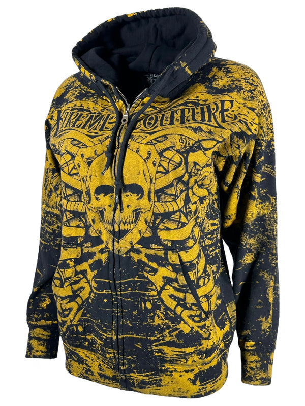 Xtreme Couture By Affliction Women's Zip Up Hoodie Anatomy