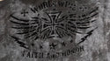 Archaic By Affliction Unisex Oversized Boxy Pullover Hoodie Black Tide
