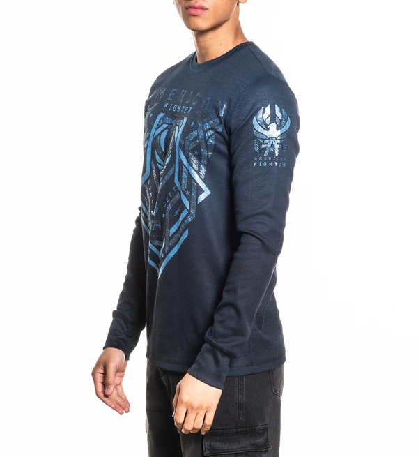 American Fighter Men's Thermal Long Sleeve T-shirt Cloverport ++