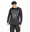 American Fighter Men's Thermal Long Sleeve T-shirt Black Rock ++