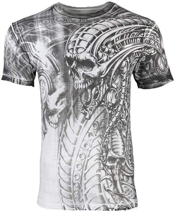 Xtreme Couture By Affliction Men's T-Shirt Proto Metal White