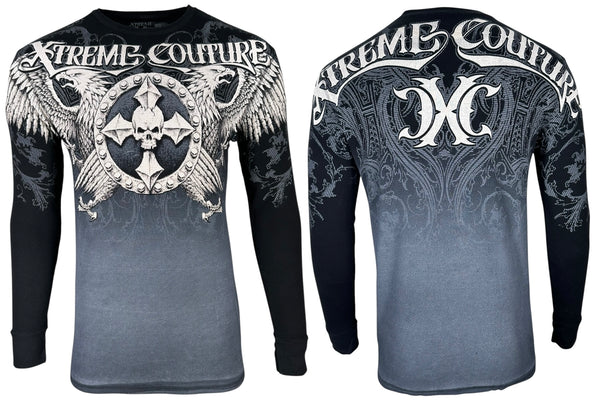 Xtreme Couture by Affliction Men's Thermal Shirt  INDUSTRIALIZED