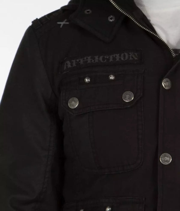 Affliction Men's Jacket Black Premium Enemy Line
