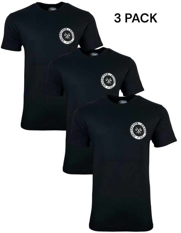 UNCONFORM Men's T-shirt Basic Packs Black