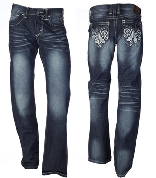 Xtreme Couture Men's Denim Jean Relaxed Fit Relaxed Straight dark