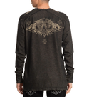Affliction Men's Reversible Thermal Shirt Indian Chief