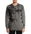 Affliction Men's Reversible Thermal Shirt Indian Chief
