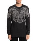 Affliction Men's Reversible Thermal Shirt Indian Chief