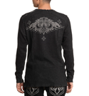 Affliction Men's Reversible Thermal Shirt Indian Chief