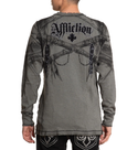 Affliction Men's Reversible Thermal Shirt Indian Chief