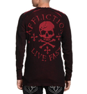 Affliction Men's Reversible Thermal Shirt Infected Ritual