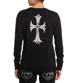 Affliction Men's Thermal Long Sleeve Shirt Jump