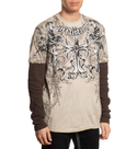 Affliction Men's Long Sleeve T-shirt Jump 2Fer