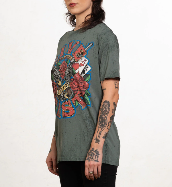 Affliction Women's T-shirt Love Gun
