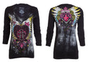 Archaic By Affliction Women's T-Shirt DARLING V-neck
