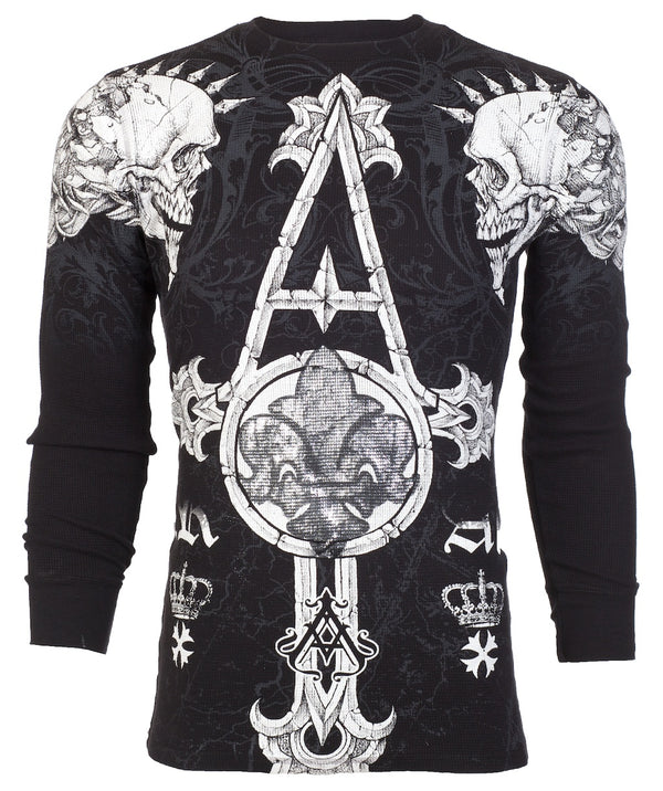 Xtreme Couture by Affliction Men's Thermal Shirt Tale Tale