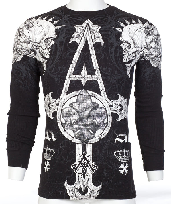 Xtreme Couture by Affliction Men's Thermal Shirt Tale Tale