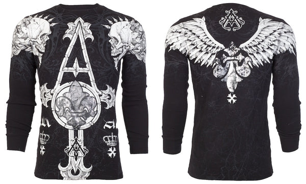 Xtreme Couture by Affliction Men's Thermal Shirt Tale Tale