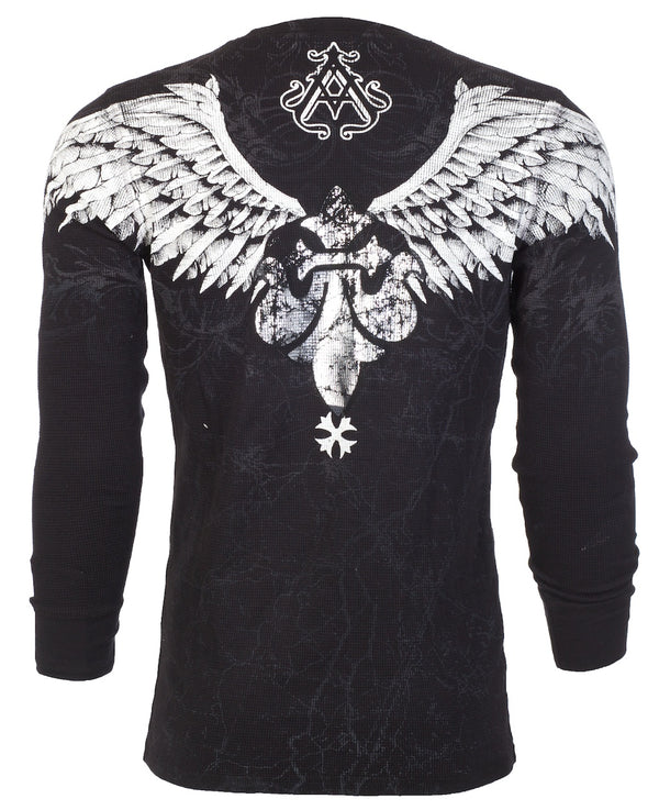 Xtreme Couture by Affliction Men's Thermal Shirt Tale Tale