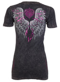 Sinful By Affliction Women's T-shirt Finch  =