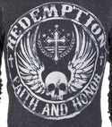 Archaic by Affliction Men's Thermal Shirt Crossed Death