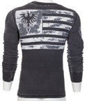 Archaic by Affliction Men's Thermal Shirt Crossed Death