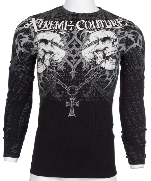 Xtreme Couture by Affliction Men's Thermal Shirt SHARPNEL