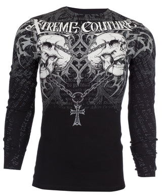 Xtreme Couture by Affliction Men's Thermal Shirt SHARPNEL