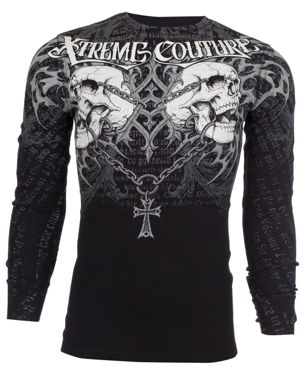 Xtreme Couture by Affliction Men's Thermal Shirt SHARPNEL